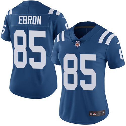 Indianapolis Colts 85 Limited Eric Ebron Royal Blue Nike NFL Home Women Vapor Untouchable jerseys
